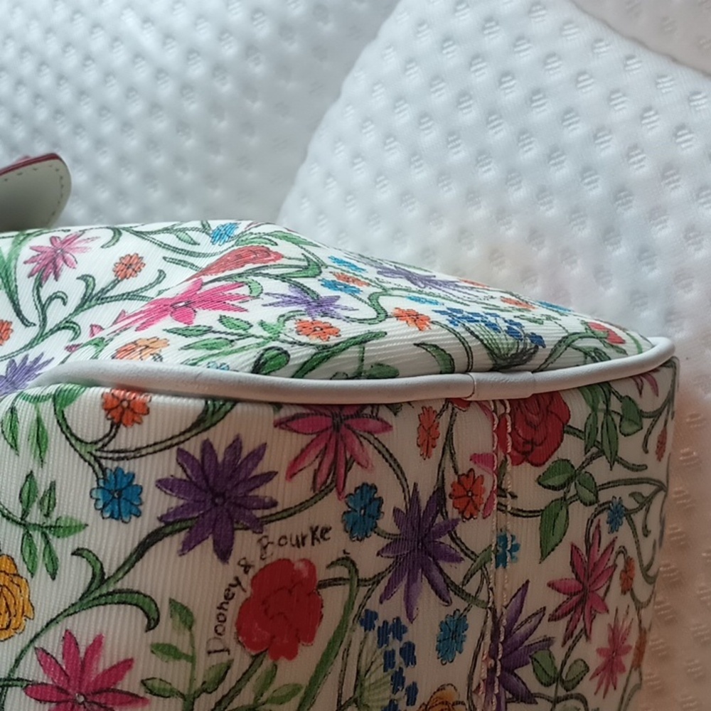 Dooney And Bourke Botanical Handbag Y2K Rainbow Zipper - Picture 7 of 11